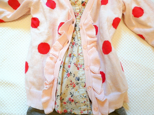 BABY GAP POLKA DOTS cardigan