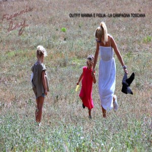 CAMPAGNE IN TOSCANA MOM and DAUGHTER'S OUTFIT 4-1