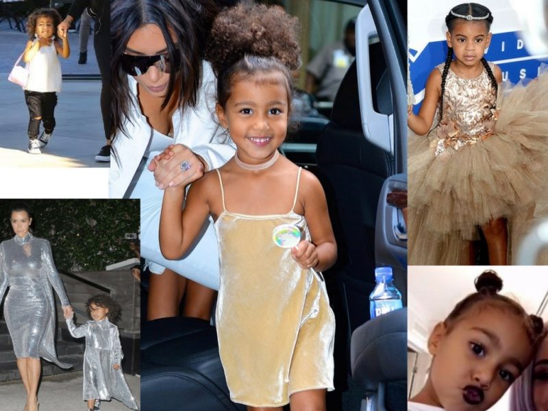 Outfit di North West la figlia di Kim Kardashian