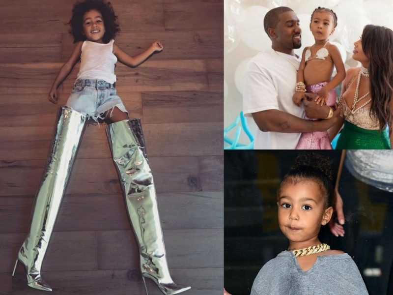 Outfit di North West la figlia di Kim Kardashian.... orrore!