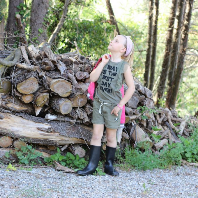 abbinamento bambina rosa e verde 1