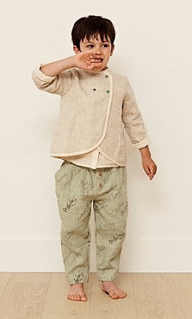 giacche da bambino per cerimonia lino ecrù