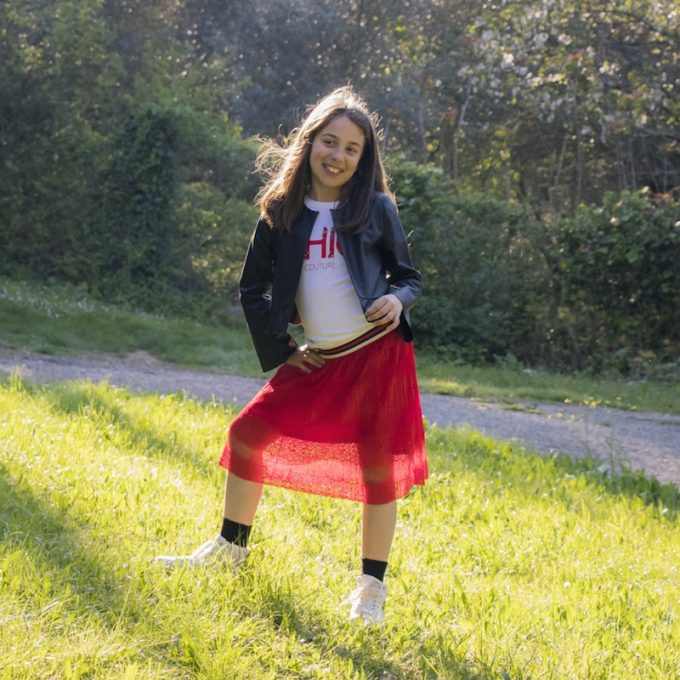 rosso e nero per le bambine