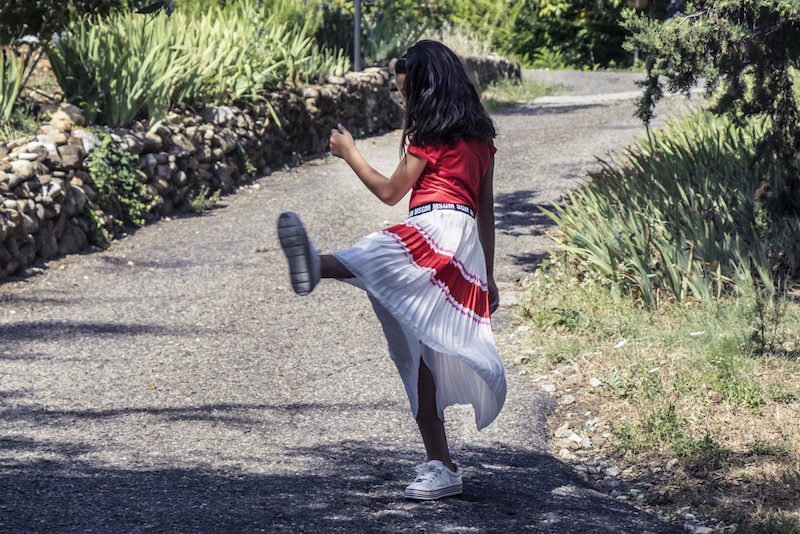 gonna lunga per bambina