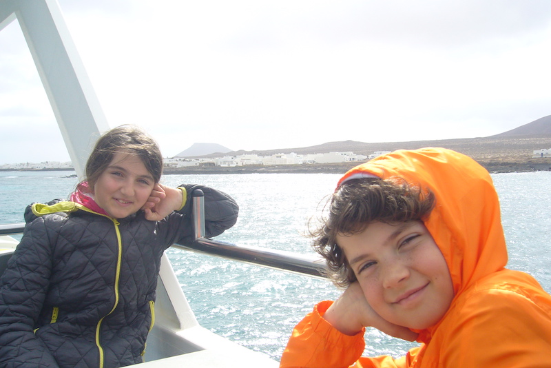 Lanzarote coi bambini barco