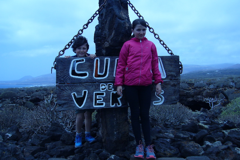 Lanzarote coi bambini cueva de los Verdes