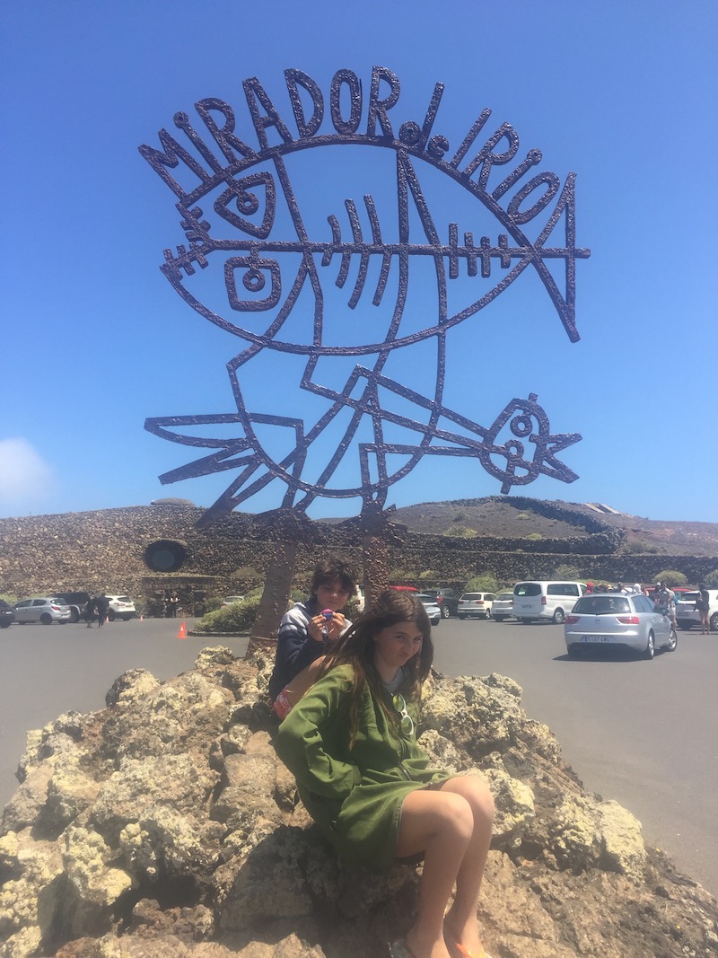 Lanzarote coi bambini mirador del rio
