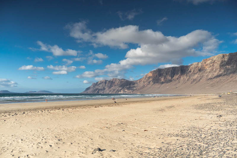 Lanzarote coi bambini playa famara