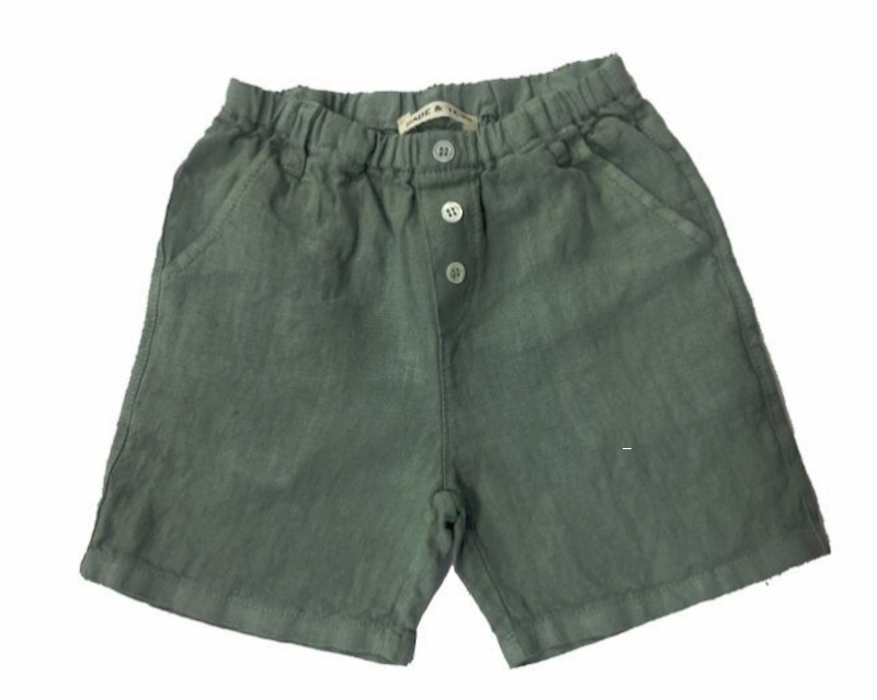 novità per il neonato Babe & Tess panta lino salvia