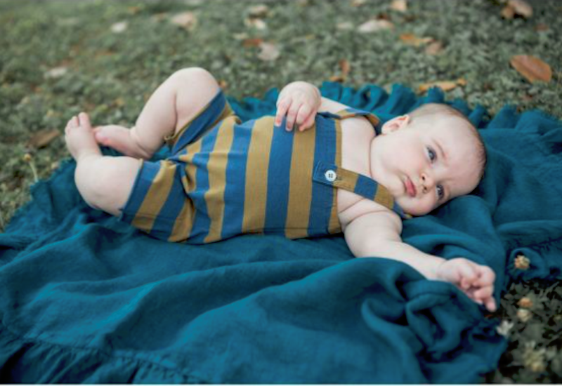 novità per il neonato Babe & Tess tutina righe