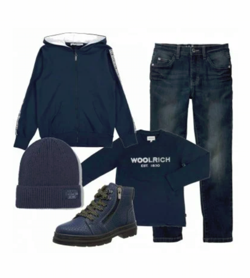 oroscopo e moda bambini per gennaio 2021 M blu look