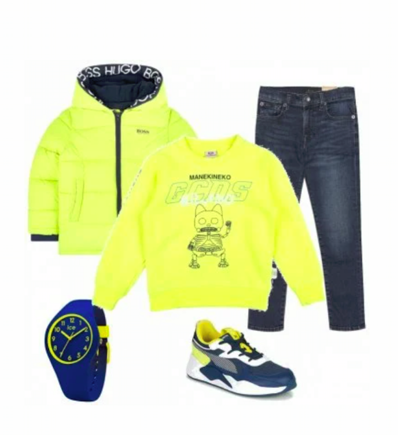 oroscopo e moda bambini per gennaio 2021 fluo giallo