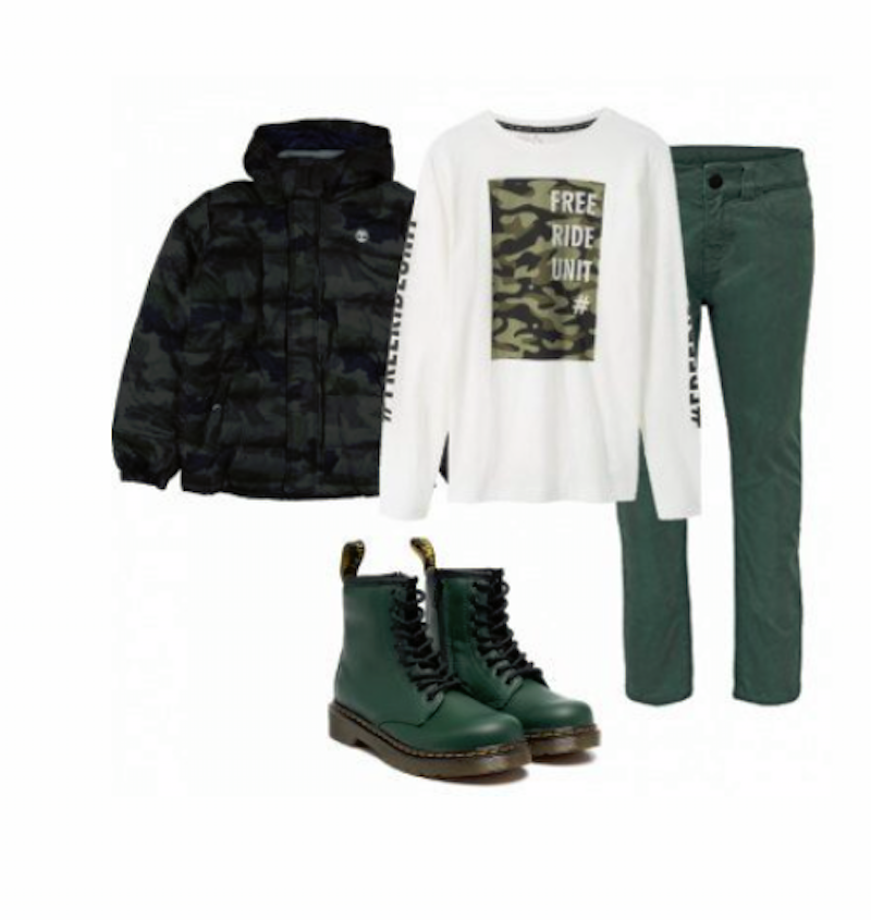 oroscopo e moda bambini per gennaio 2021 look M verde