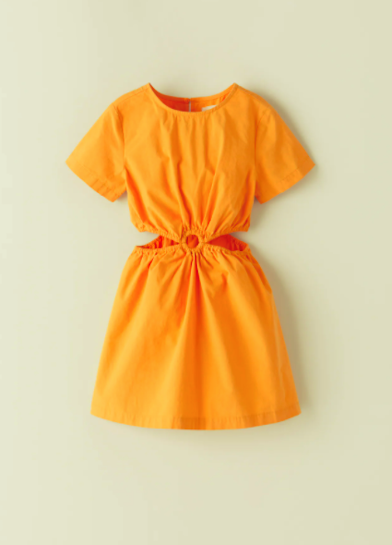 oroscopo di aprile e moda bambini abito arancione zara