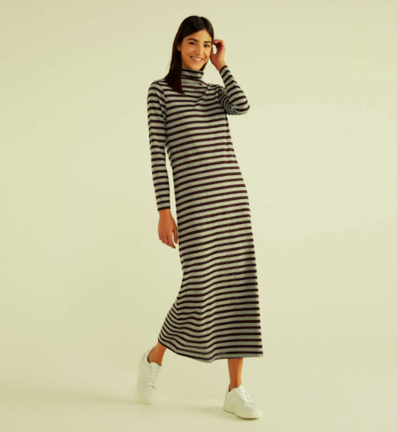 La nuova socialità e il rapporto con la moda benetton abito righe